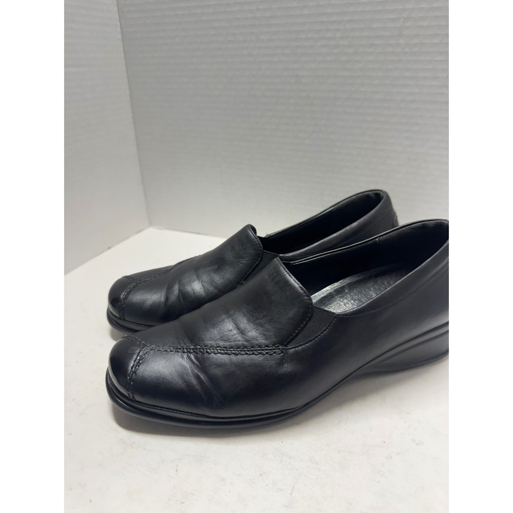 Semler Luftpolster Black Leather Slip On Loafers Germany Womens US 8.5 German 6H